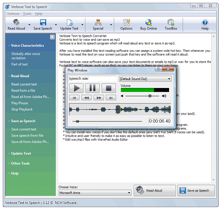 text with voice ipa software